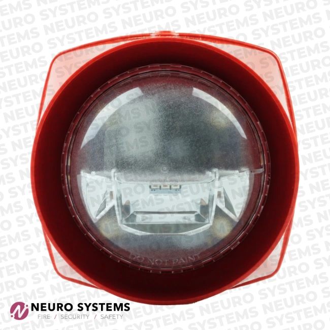 Sounder with High Power VAD | Red body – Red lens Gent S3-S-VAD-HPR-R Sounder