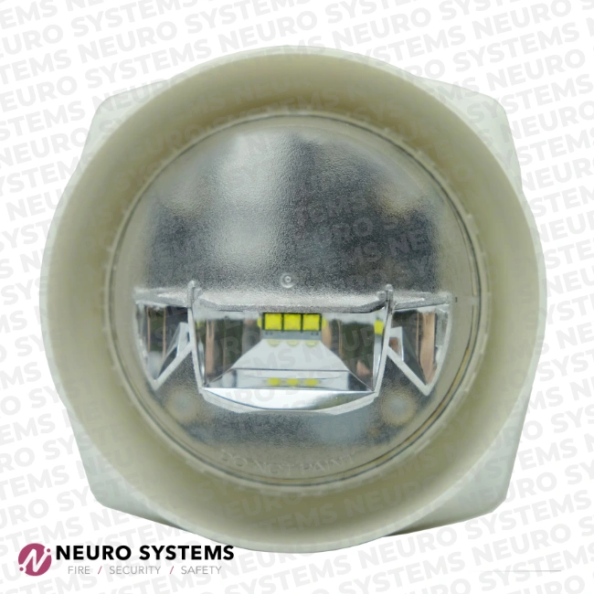 Sounder with High Power VAD | White body – Red lens Gent S3-S-VAD-HPR-W White Body Sounder